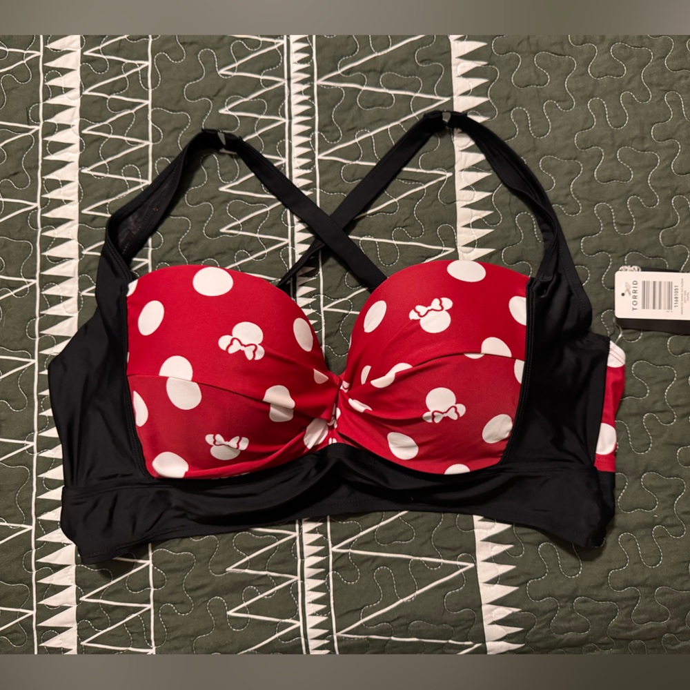 Torrid Minnie Mouse Swim Top
